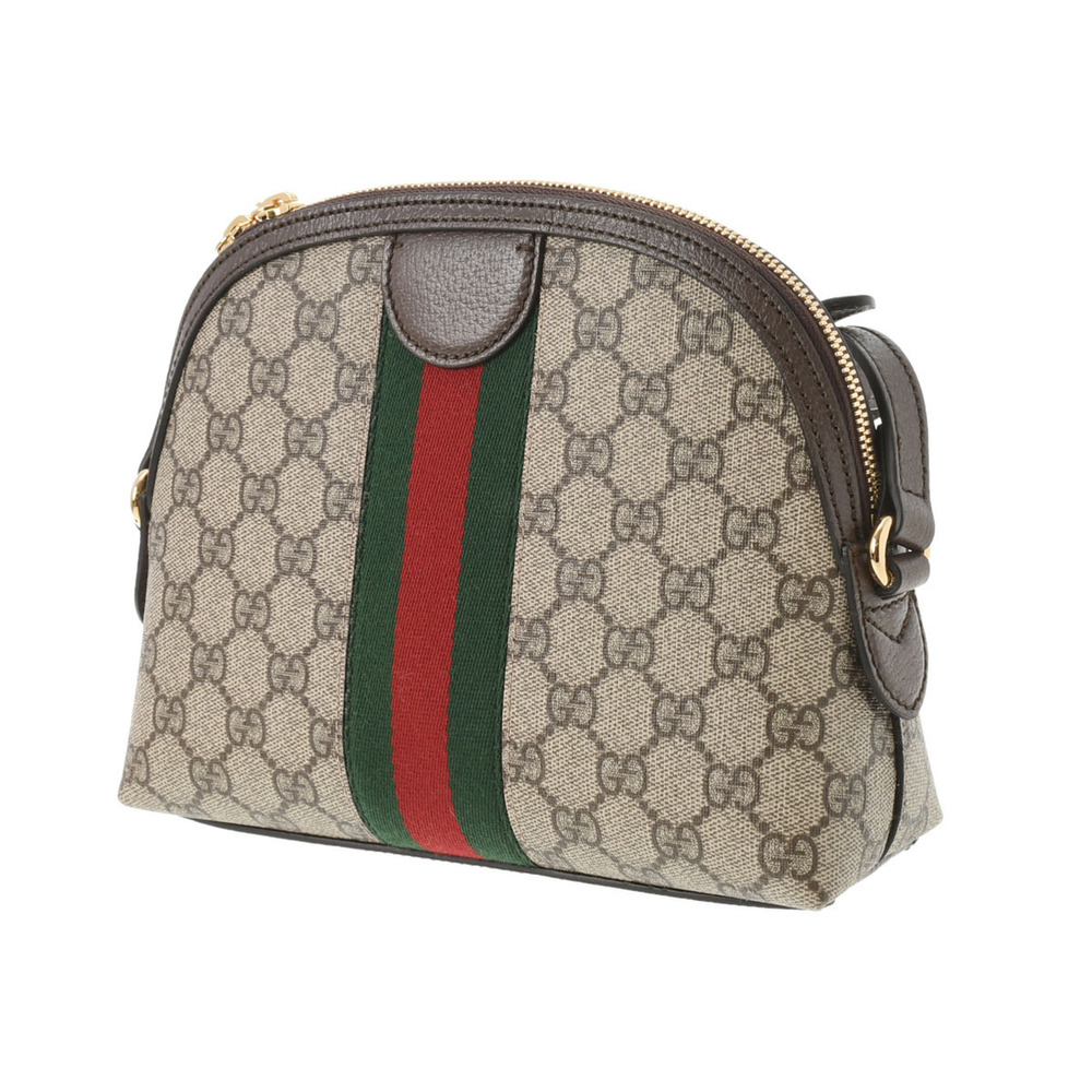 Gucci Shoulder GG Supreme Bag Canvas Ophidia Tan Beige Ebony